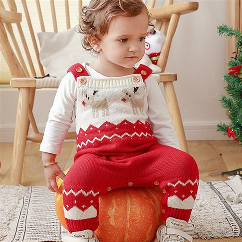 Women's Jumpsuits & Rompers 1pc Christmas Elk Pattren Kids Children