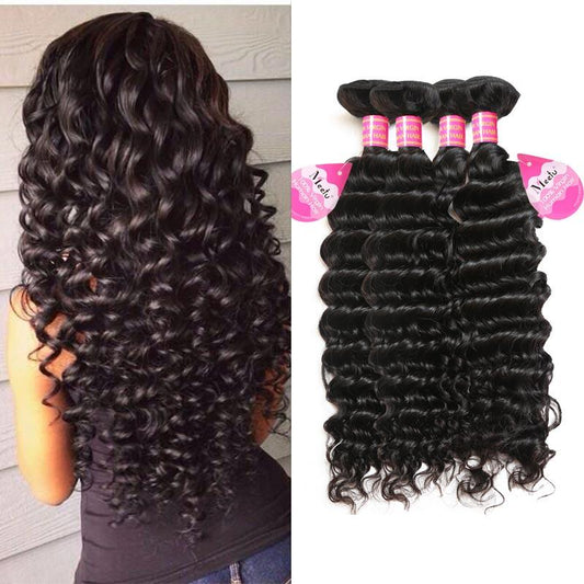 Cheap 8A Brazilian Human Hair Deep Wave 4 Bundles Unprocessed Virgin