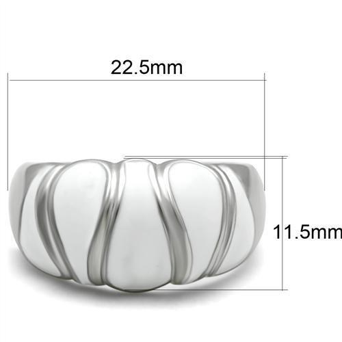 TK230 - High polished (no plating) Stainless Steel Ring with No Stone