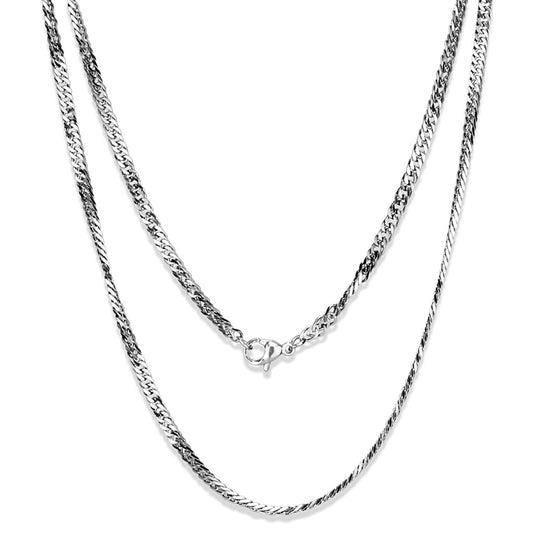 TK2429 - High polished (no plating) Stainless Steel Chain with No